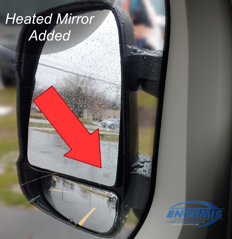 SCITOO Side View Mirror Passenger Side Mirror Fit Compatible with 2014-2019 Ram ProMaster 3500 Manual Folding Turn Signal Manual Adjustment CH1321376 