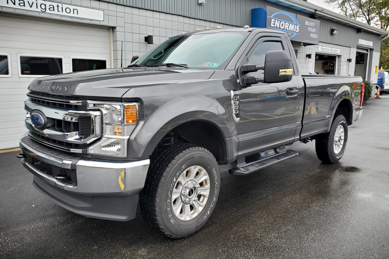 2020 Ford F-350 gets OE Power Fold Tow Mirrors Installed