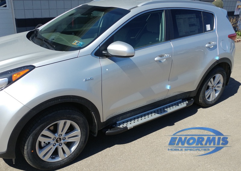 Erie Client Adds the Convenience of Kia Sportage Running Boards
