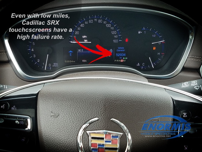 SRX Screen Repair needed on 2015 Cadillac for North East, Pa Resident