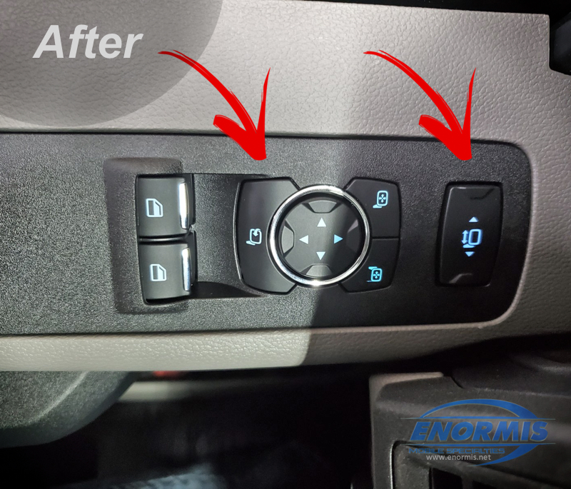 2020 Ford F350 gets OE Power Fold Tow Mirrors Installed